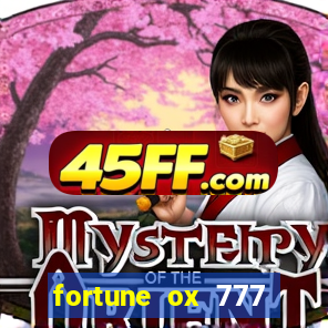 fortune ox 777 fortuna 77